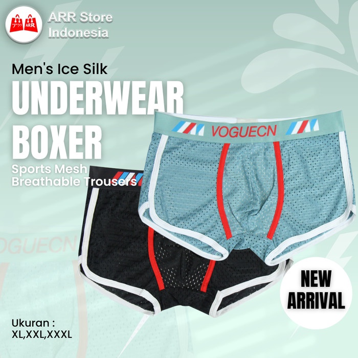 Boxer Pria Celana Dalam CD Underwear CD Mesh Boxer Briefs Pria Import