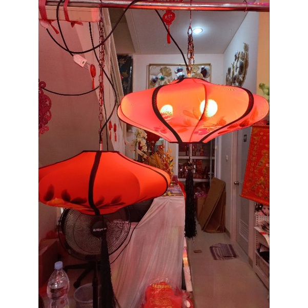 Lampion Kain Lukisan China / Lampion Klasik Imlek / Tenlung Imlek Klasik / CNY Lantern Premium