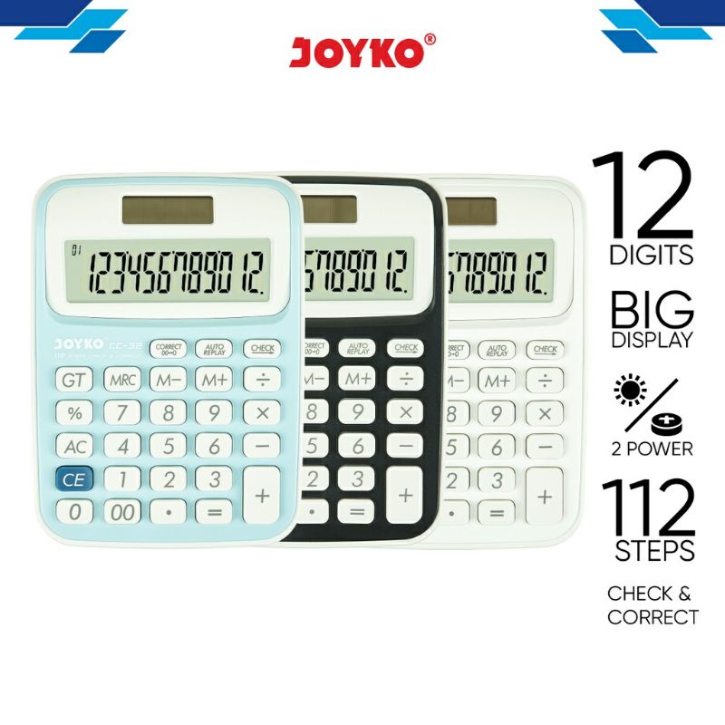 

Kalkulator (Calculator) 12 Digits Check Correct - JOYKO CC-32