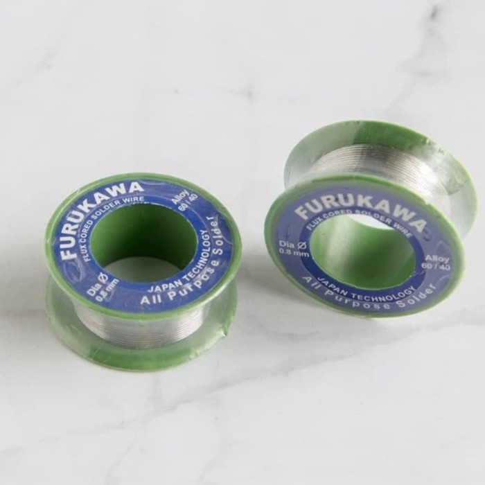 FREE ONGKIR !! Timah furukawa 10 Meter Flux Cored Solder Wire 0,8mm Grosir Termurah