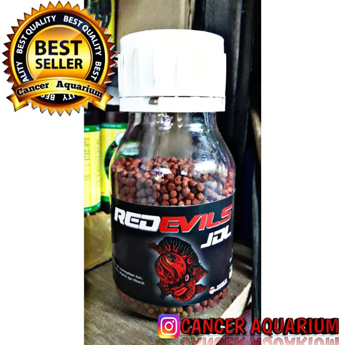 Premium Pakan / Pelet / Makanan Ikan Louhan REDEVILS JDL / RED DEVILS JDL 100g Murah