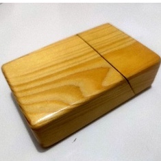 Tempat kotak rokok dari kayu jati belanda asli