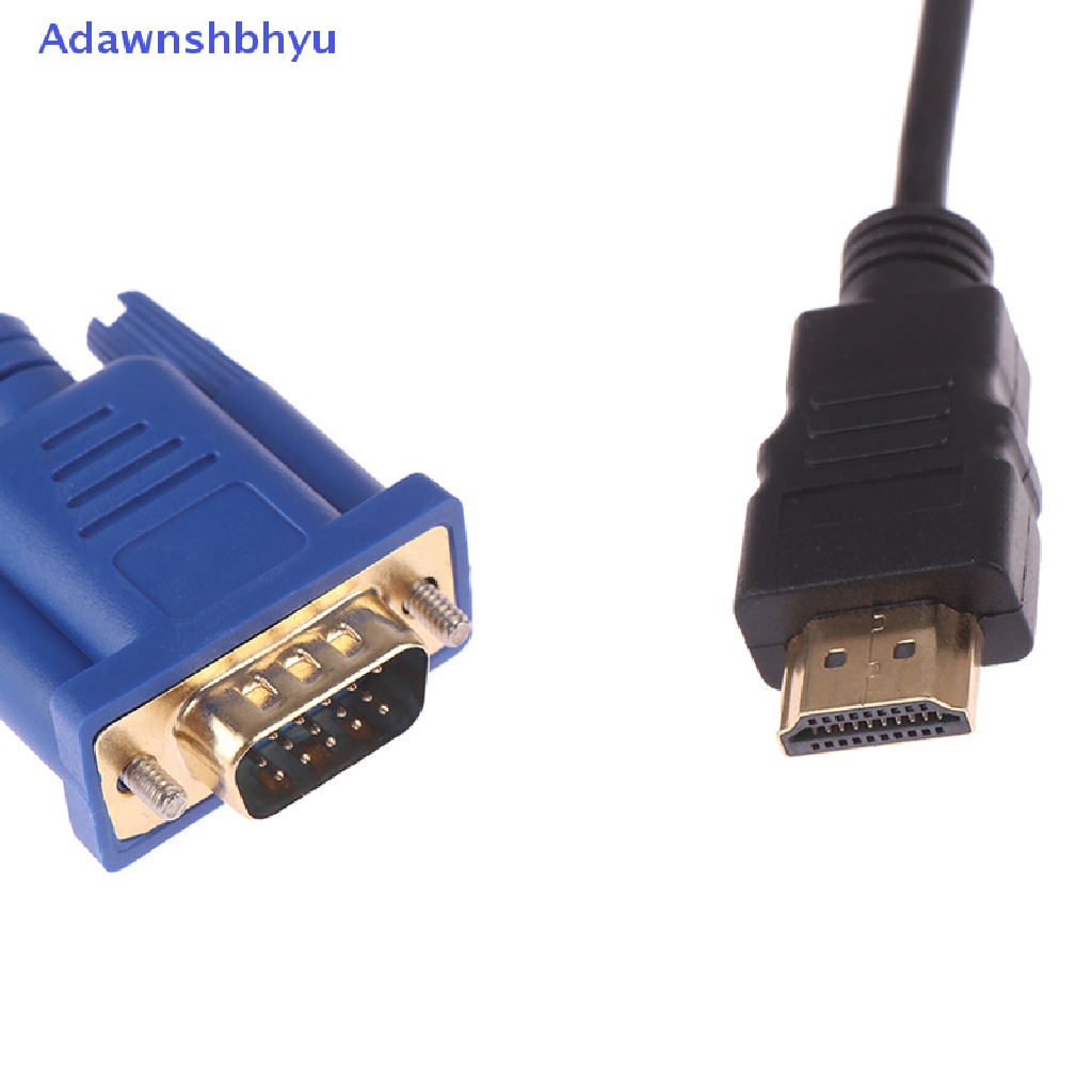 Adhyu 6FT hdmi gold male to vga hd-15 male Kabel Adaptor 15pin 1.8m 1080p ID