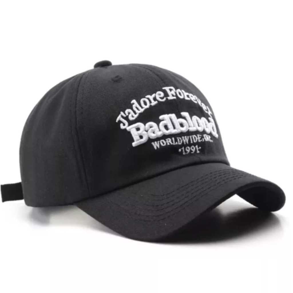 Best seller-Topi Unisex Cap Hat Cotton Material Bordir Badblood Baseball Terbaru 2022/topi baseball Distro termurah kualitas import