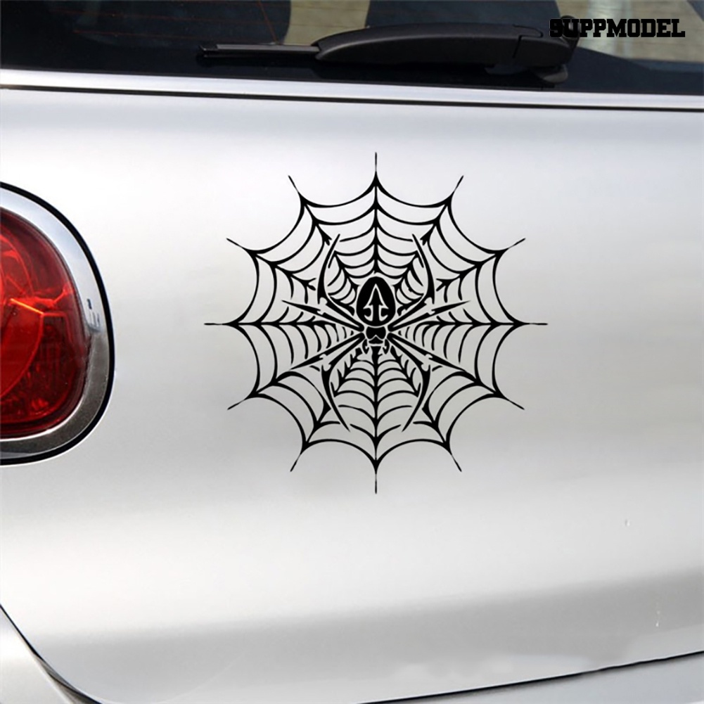 [Dekorasi] Spider Web Style Stiker Jendela Body Mobil Spider Reflektif Decal Decor Aksesoris