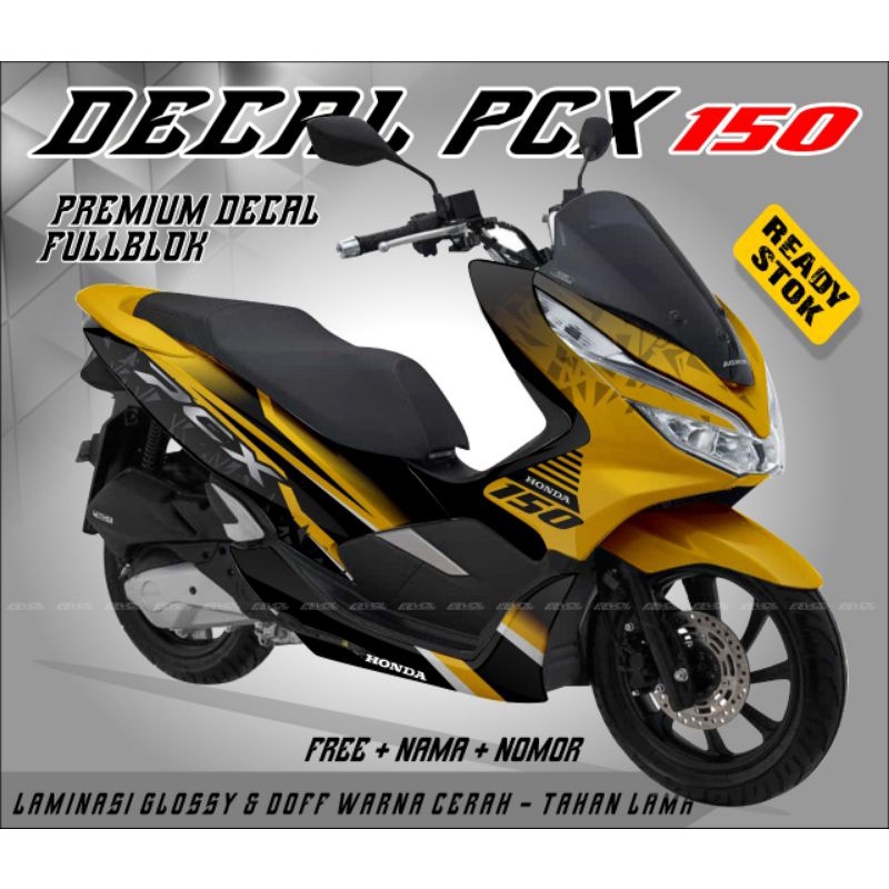 sticker decal variasi motor Honda PCX 150 2019 2018 full body + laminasi anti luntur