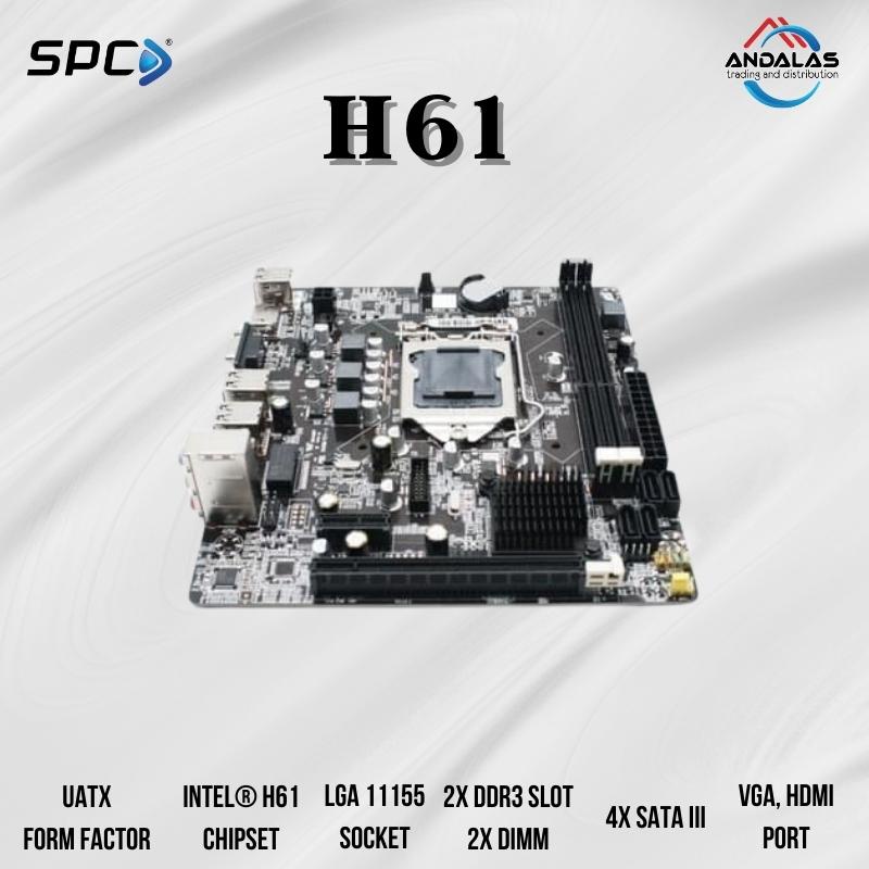 Motherboard Mainboard MOBO MB H61 DDR3 Motherboard H61 SPC Socket 1155 Komputer