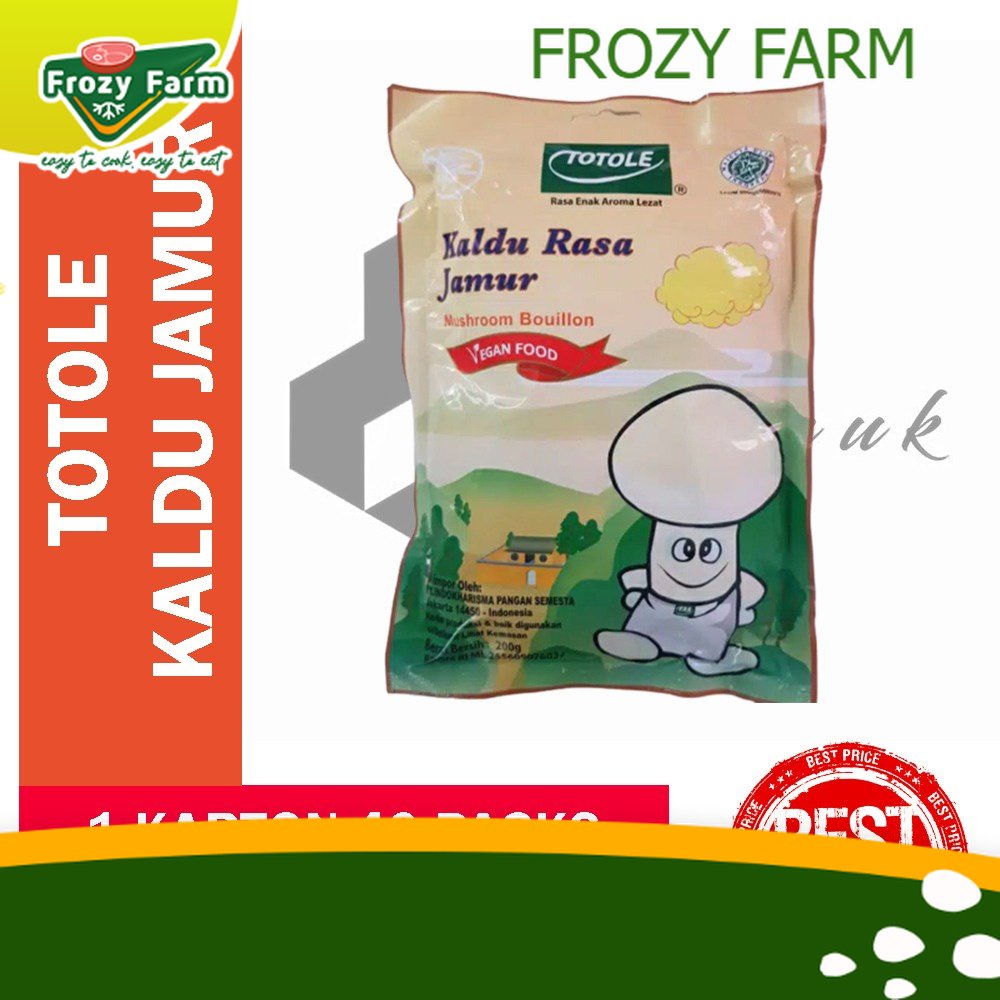 

Kaldu Jamur TOTOLE peyedap rasa mushroom (200 Gram) Murah Meriah,Berkualitas & HALAL !!! | Frozy Farm