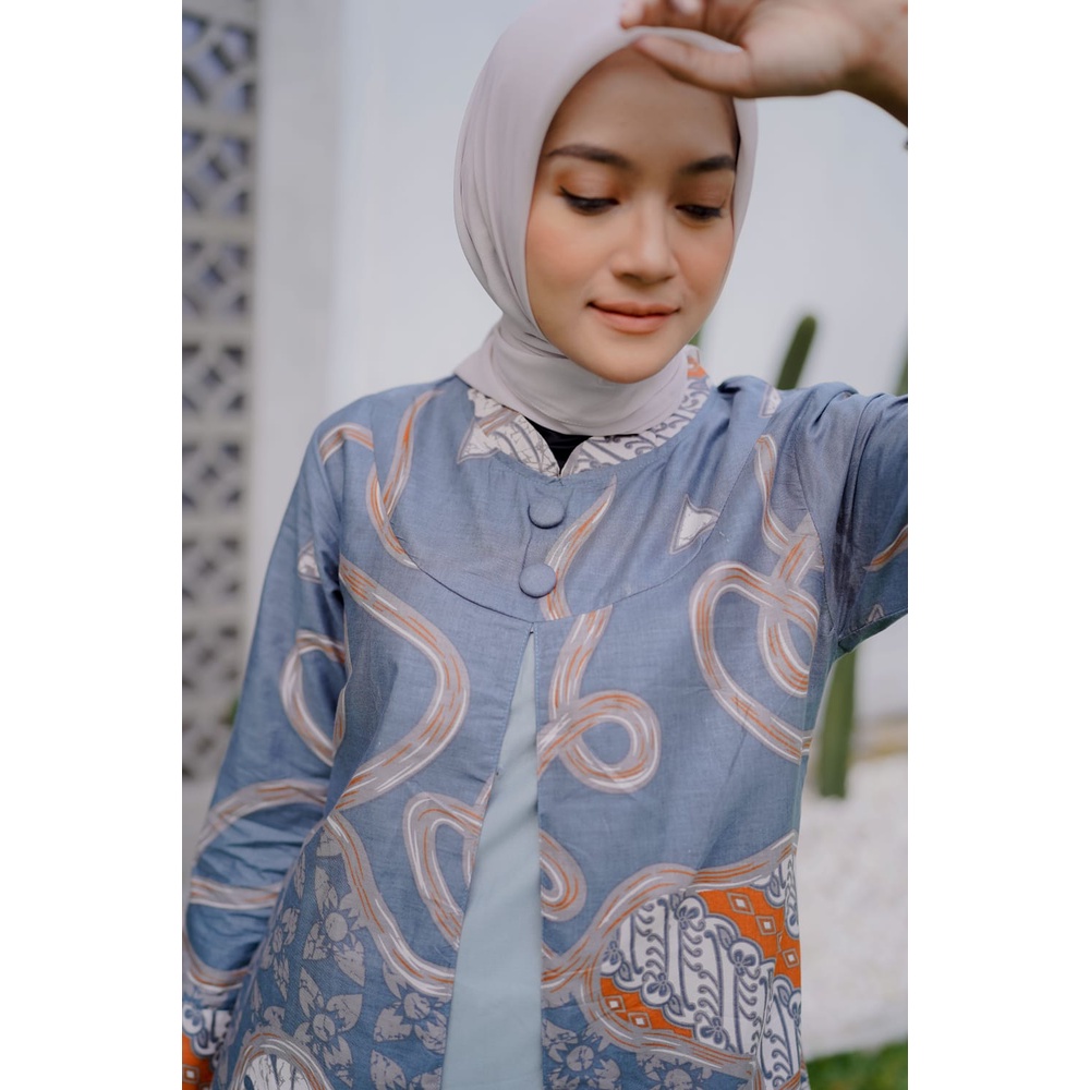 Baju Batik Couple Kemeja Wanita Tunik Wanita Terbaru Terlaris M,L,XL,XXL,3L, Jumbo