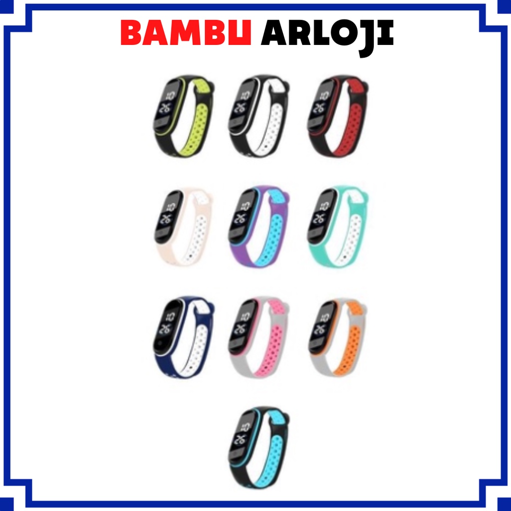 BAJ Jam Tangan LED CAPSUL Digital Pria Wanita Rubber Electronic Fashion Model Smartwatch Couple Anak Remaja Import Premium RM003