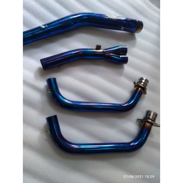 Header blue bending CBR 250 RR, R25,MT 25,New ninja ,ninja fi,z250