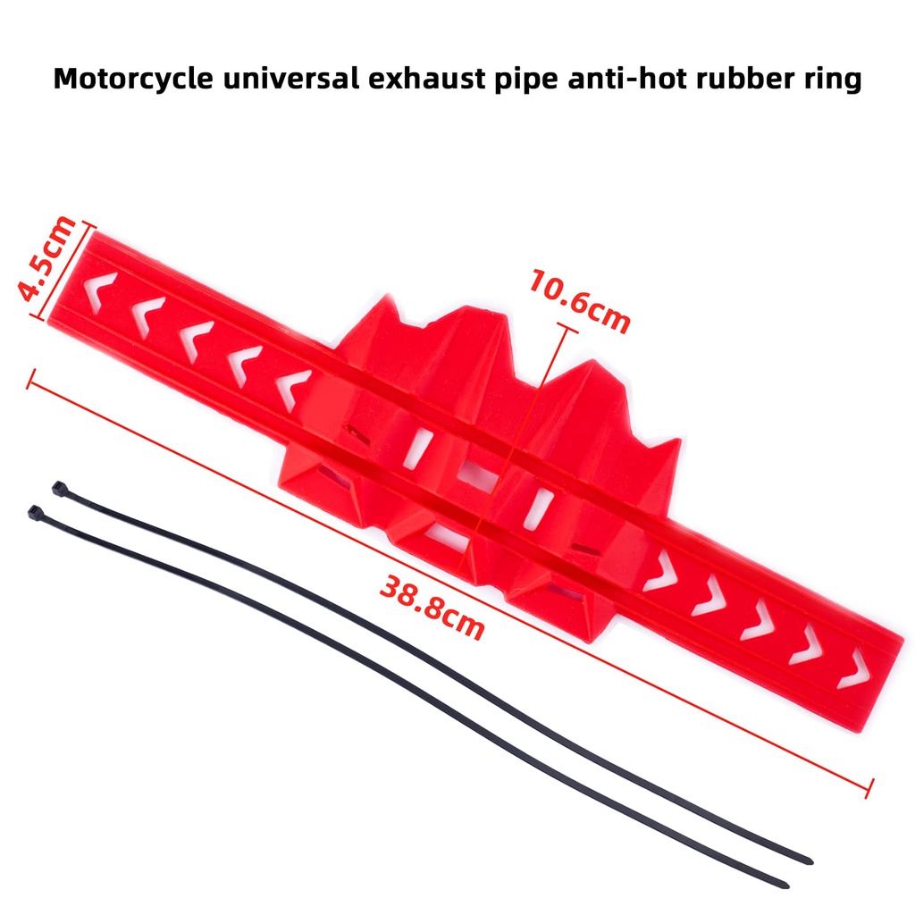 Universal Pelindung Knalpot Karet Anti Panas Knalpot Pelindung Cover Pelindung Silencer Ujung Knalpot