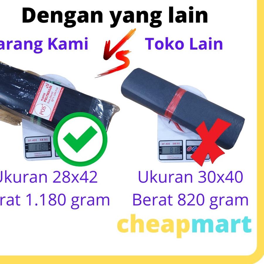 

Hot Deal..!!! [POS] 17x30 PLASTIK ONLINE SHOP + LEM / POLYMAILER TEBAL (100pc) ☽