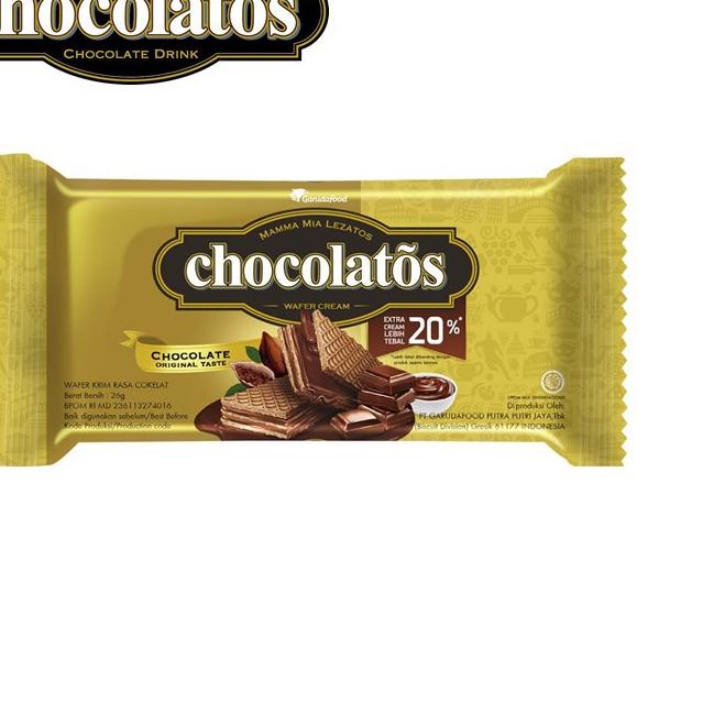 

☇ Chocolatos Wafer Cream Original 19g x 10 く