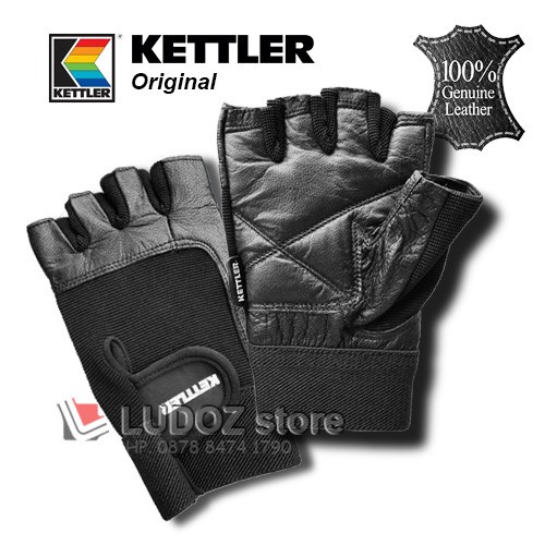 Glove Leather Premium Grade Glove Kettler Sarung Tangan Gym Kulit Fitness