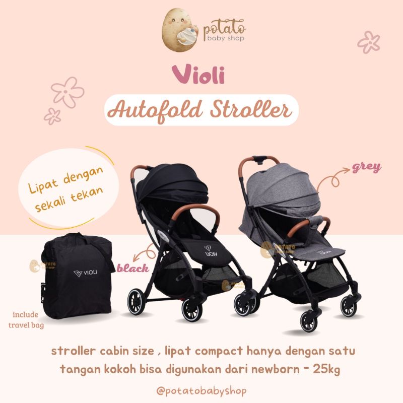 Violi Auto Fold Stroller - Lipat otomatis