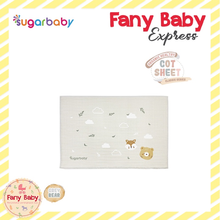 SUGAR BABY ORGANIC HEALTHY COT SHEET / PERLAK 90X60CM