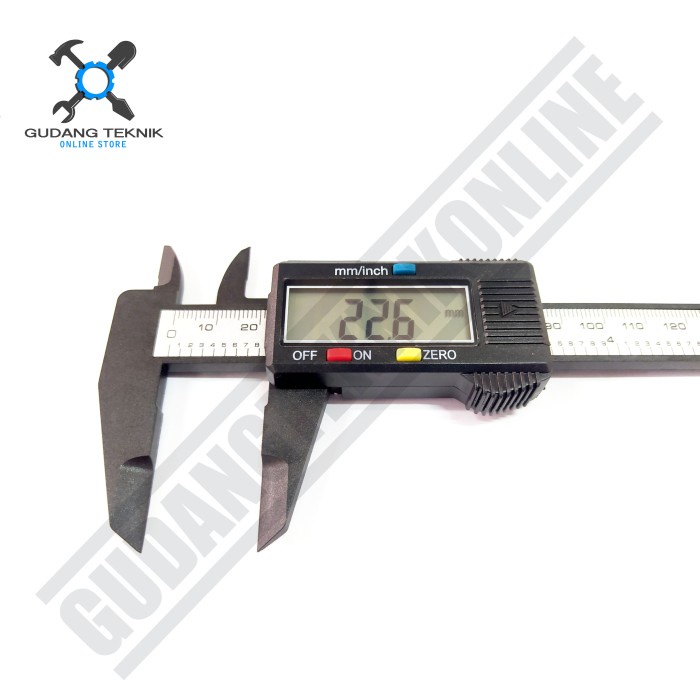 Vernier Caliper Digital Plastik 150mm K21520 BISON / Jangka Sorong Sketmat Sigmat 15cm 21520 BISON