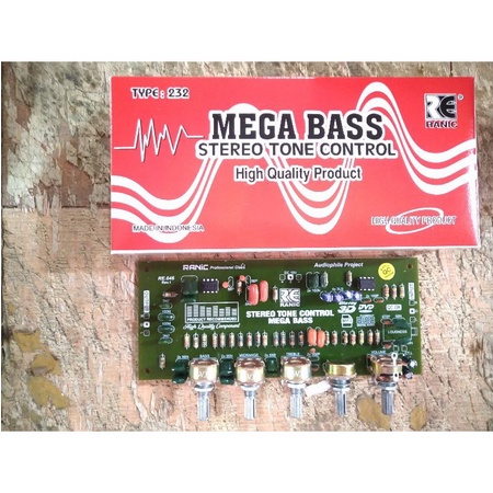 Tone control stereo mega bas