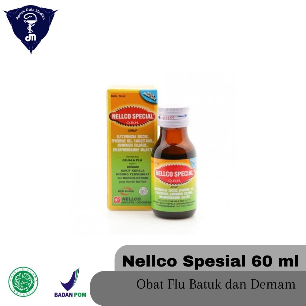 Jual OBH NELLCO SPECIAL 60 ML SIRUP/OBAT BATUK DEWASA/BATUK BERDAHAK