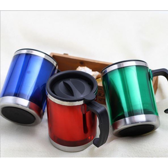 [ASS] Gelas Mug 350ml Warna Warni Stainless
