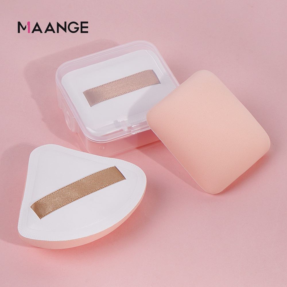 MAANGE Puff Dengan Bantalan Udara Yang Sangat Lembut Untuk Alas Bedak/bedak Dengan Tas Jinjing Premium 51144