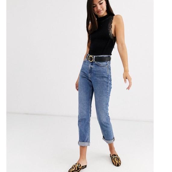 Langsung Kirim Free People High Neck Lace Top