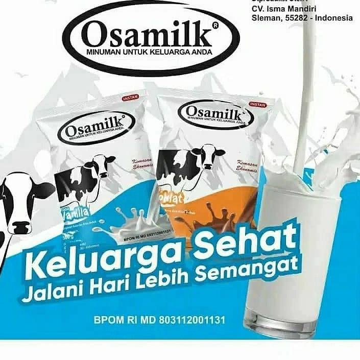 

Model Baru Osamilk 500 gr - Susu Penggemuk Badan Anak dan Dewasa - Susu Gemuk Badan ( Susu Sapi Bubuk Rasa Coklat dan Vanila )