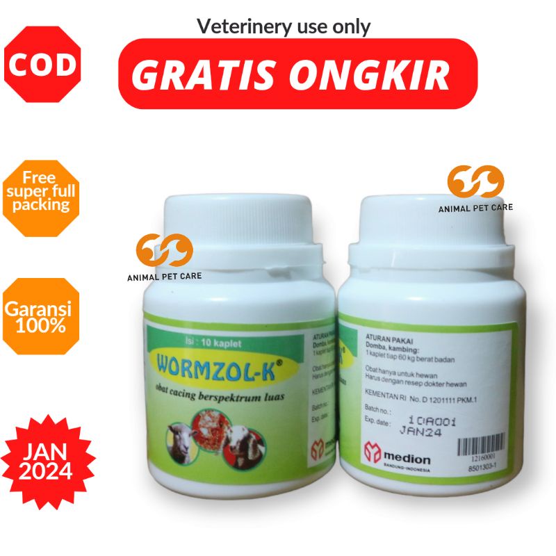 WORMZOL K Obat cacing kambing dan domba