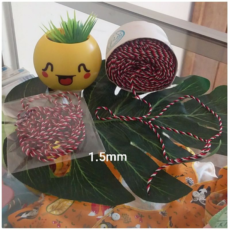 tali tridatu/benang tridatu/benang telon/tali gelang telon/benang permeter/bahan gelang