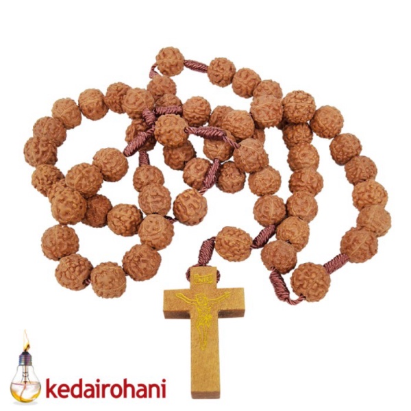 Manik Rosario Jenitri Maria Ganitri Besar Kalung Murah Rudraksha Unik Genitri