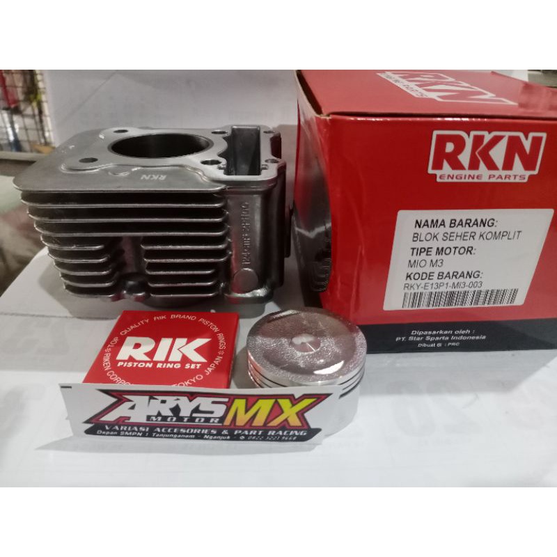 BLOK Seher piston komplit set MioM3 Mio125 RKN riken