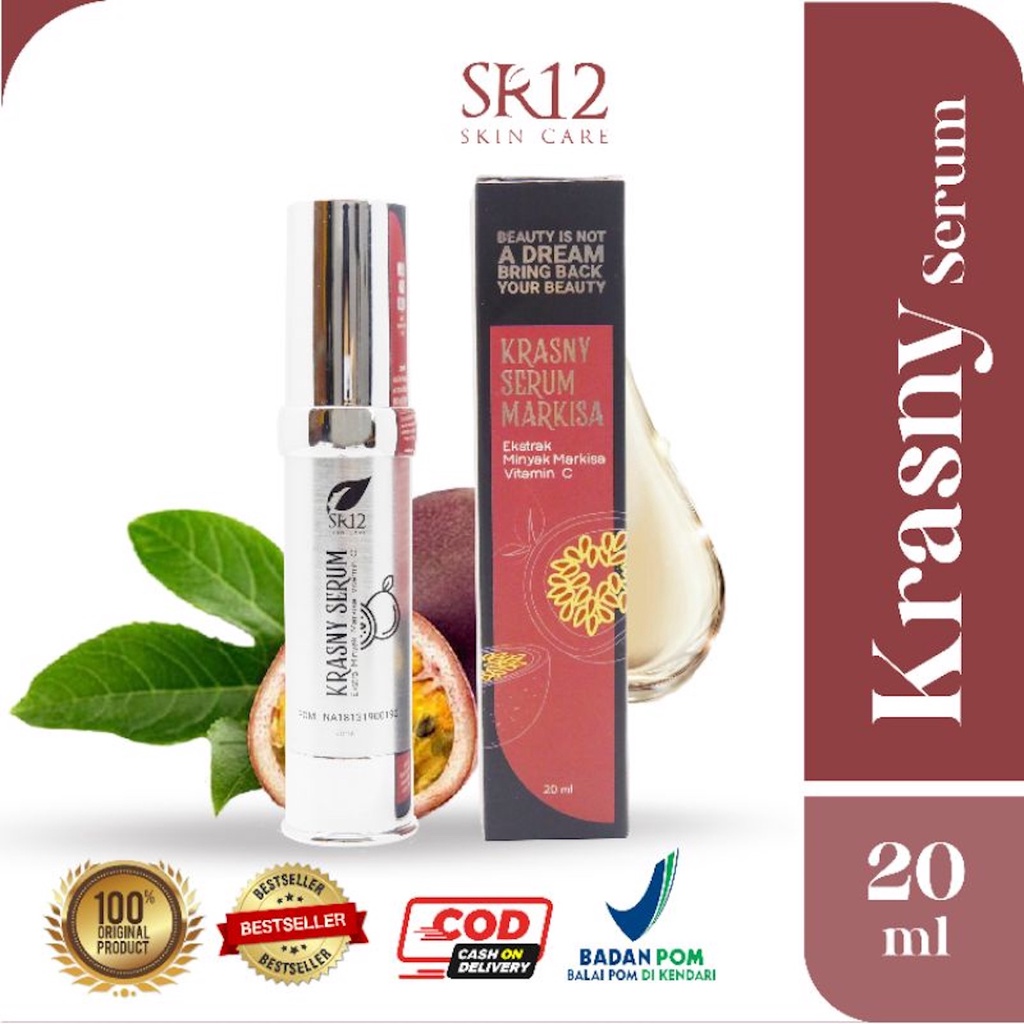 KRASNY SERUM SR12 - SERUM VIT C SERUM KULIT KERING SERUM MARKISA BPOM REGENERASI SEL