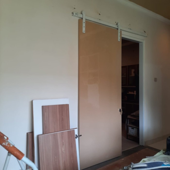 pintu geser pintu slide hpl minimalis
