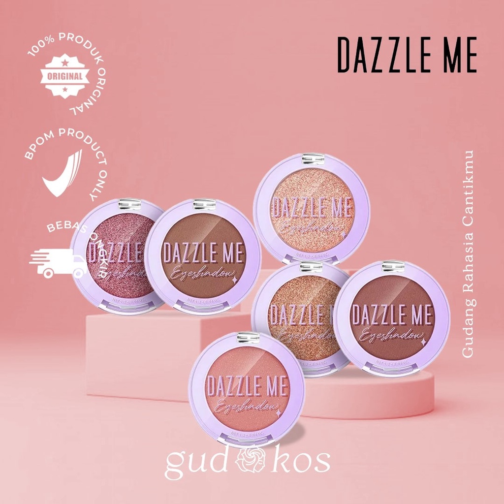 [FREE GIFT] DAZZLE ME Pov &amp; Cutie Pie Eyeshadow Blush Contour / Long Lasting Pigmented