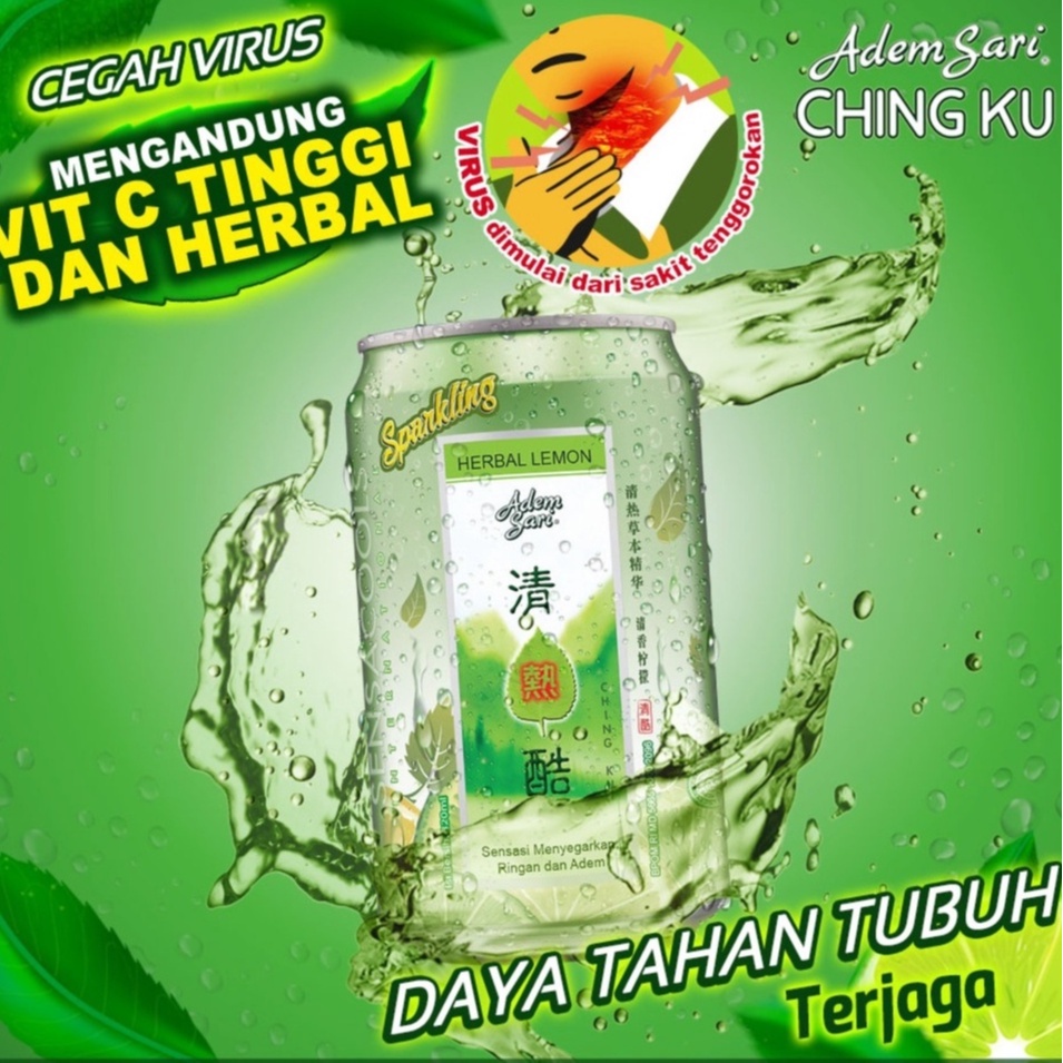 ADEM SARI CHINGKU LEMON KALENG 320ML 1 DUS = 24 PCS