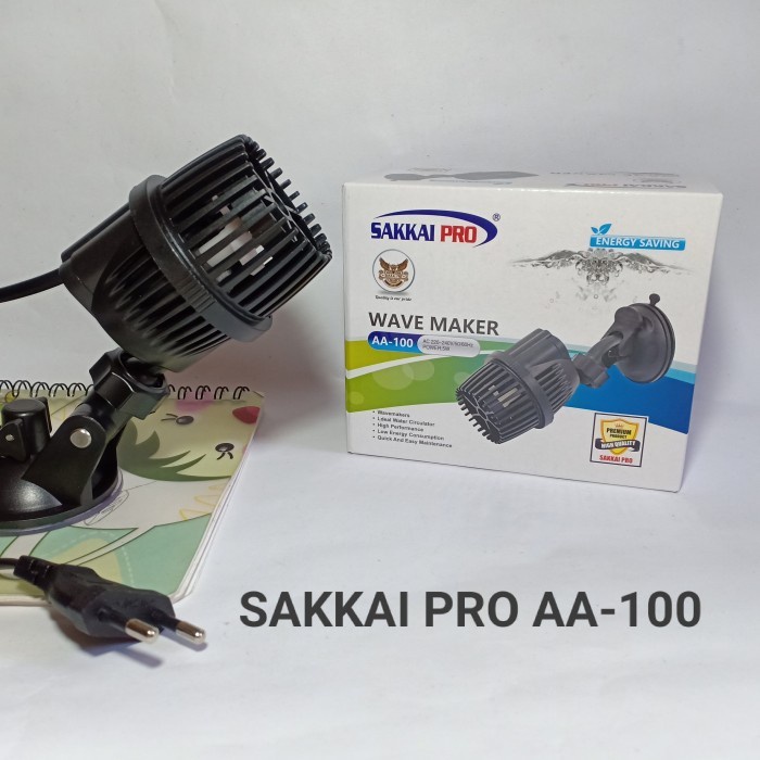 Wave Maker SAKKAI PRO AA 100 Mesin Pembuat Ombak  Aquarium Kolam 5 Watt OMBAK AQUARIUM DAN KOLAM