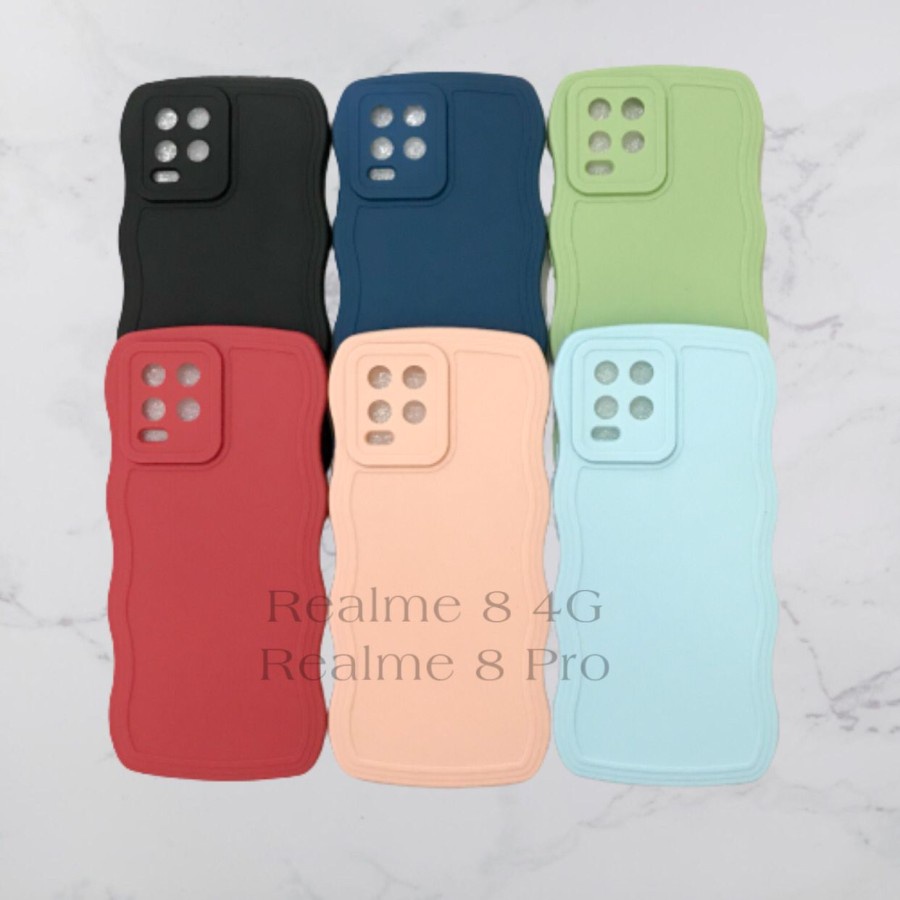 CASE REALME 8 4G/8 RPO - SOFTCASE SILIKON GELOMBANG WAVY PRO CAMERA - GA