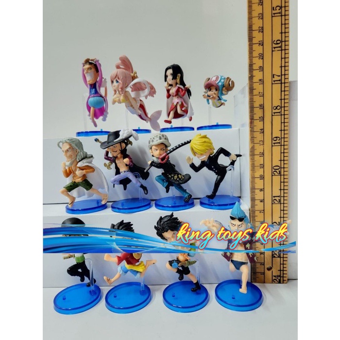 TERLARIS / WCF ONE PIECE ACTION FIGURESET 12PCS RUNNING LUFFY BOA FRANKY MIHAWK