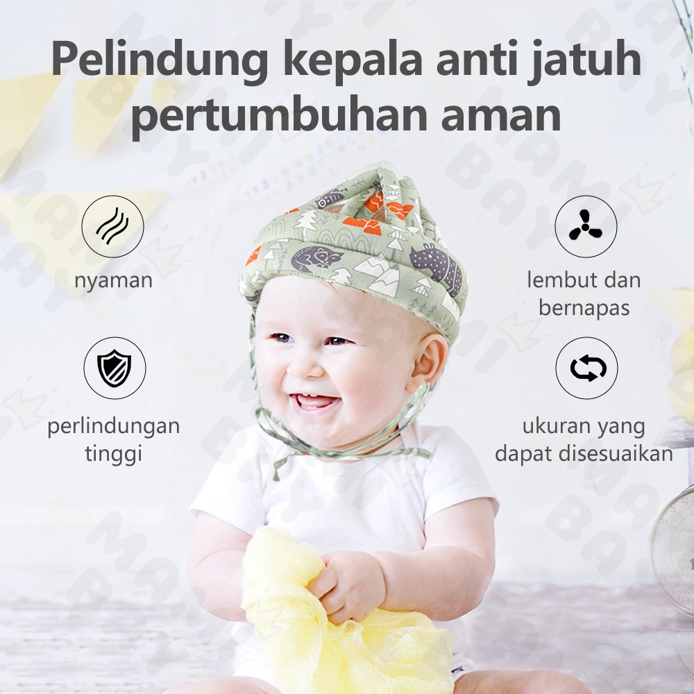 Mamibayi Topi helm pelindung kepala bayi jatuh Anti Bentur Baby Head Protector