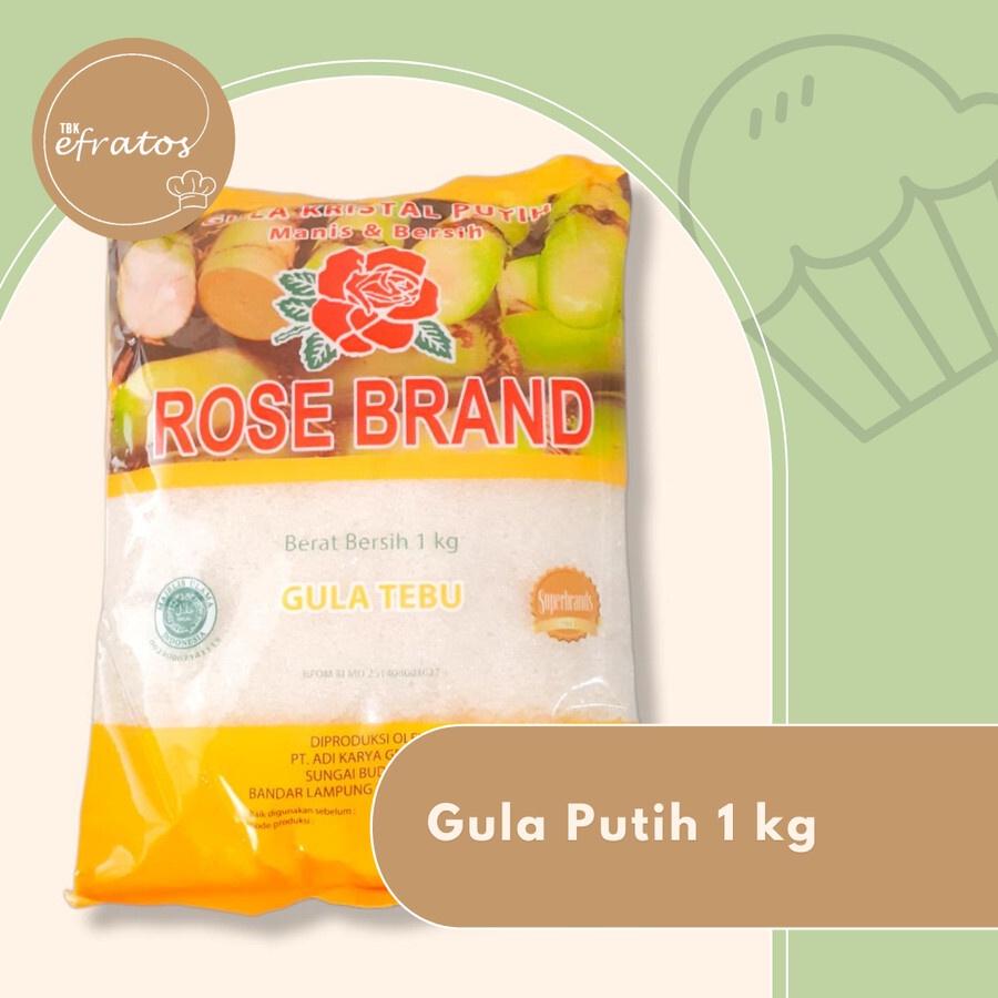 

Rose Brand Gula Putih 1kg