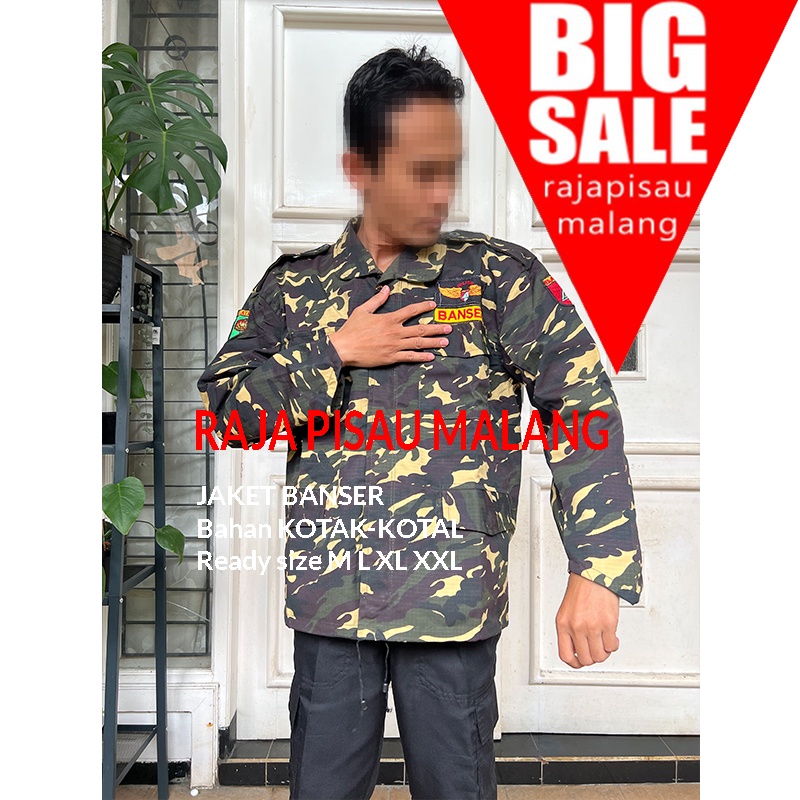 Jaket Banser Jangkis Doreng Nasional FREE NAMA BORDIR