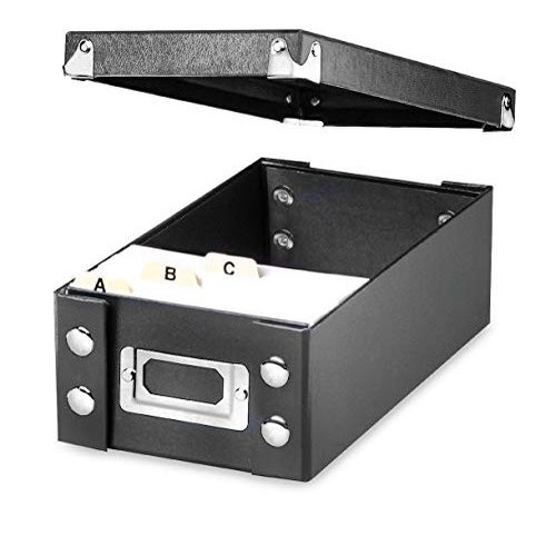 

SNAP-N-STORE 3X5 INDEX CARD BOX, BLACK (SNS01573)