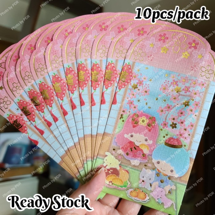 

] Ampao Imlek isi 10 Flower Garden Sanrio Original Little Twin Stars