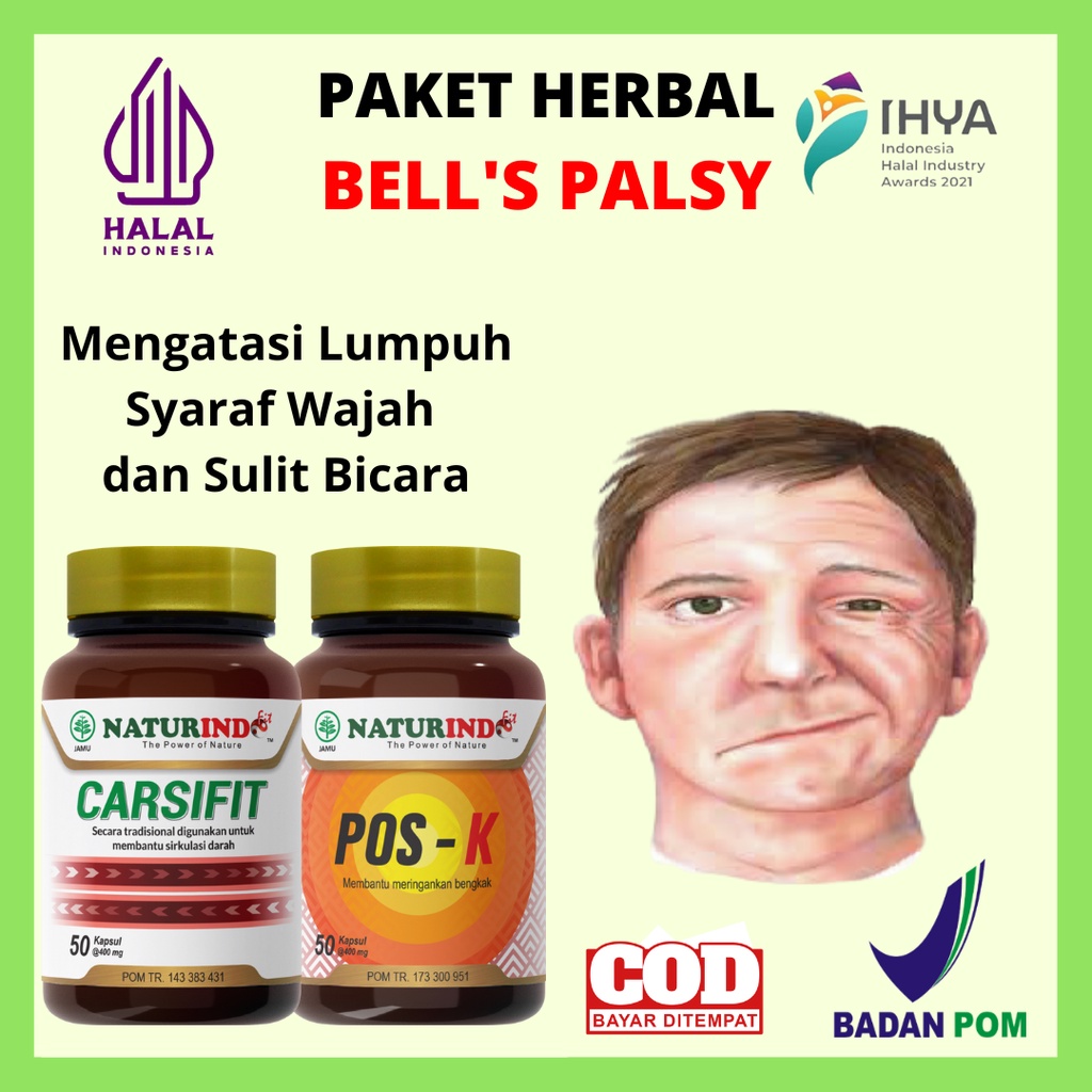 Obat Bells Palsy Paket Obat Bells Palsy Herbal Obat Wajah Stroke Obat Struk Wajah Obat Strok Ringan 