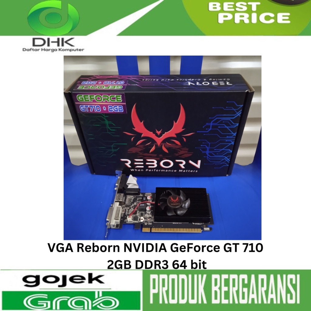 VGA CARD PCI EXPRES REBORN GT 710 2GB DDR3 64BIT