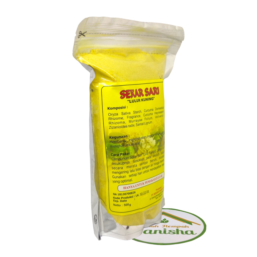 Lulur Kuning Sekar Sari Original Kemasan 500gram (AWAS BARANG TIRUAN)