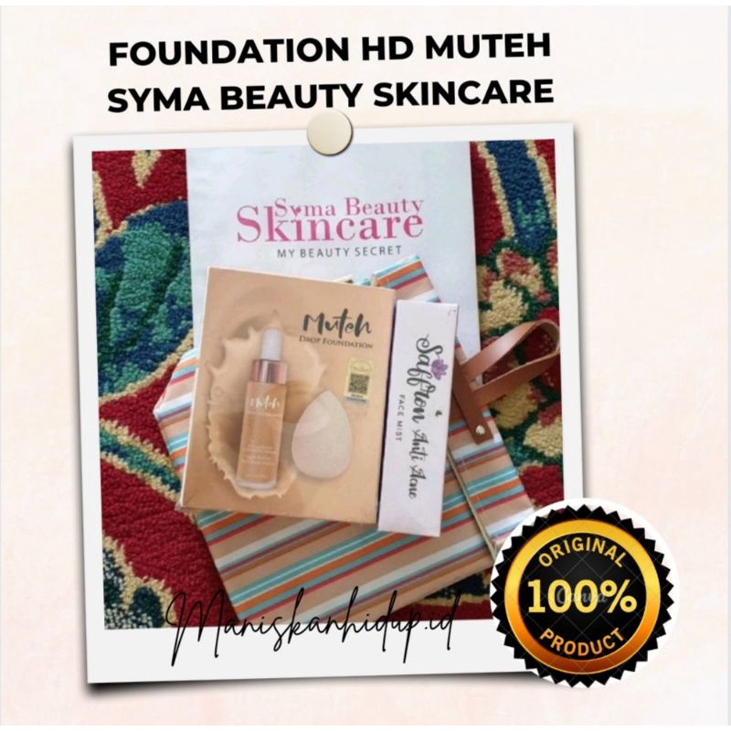 [Kemasan Terbaru] Droph Foundation Muteh | mini foundation | foundation syma | syma beauty | syima e