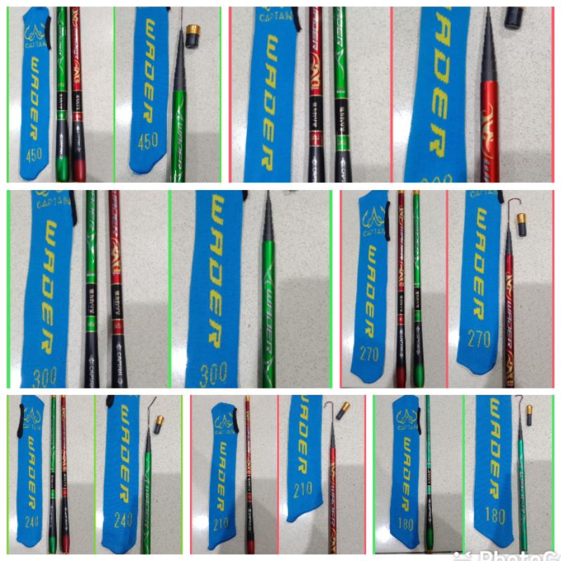 Tegek Captain Wader 180-450cm Carbon Ruas Pendek