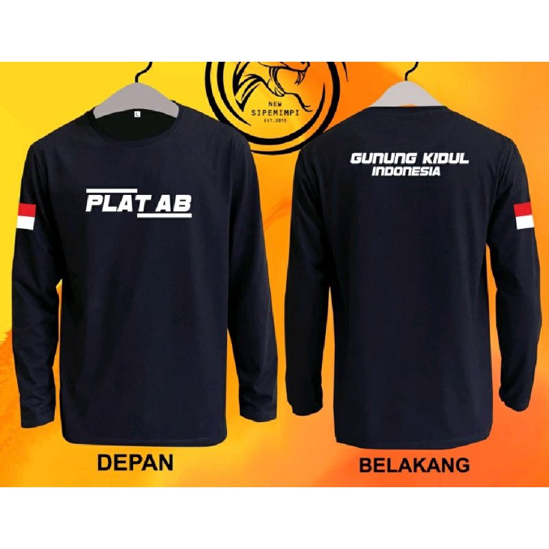 KAOS GUNUNG KIDUL PLAT AB LENGAN PANJANG PLAT AB GUNUNG KIDUL